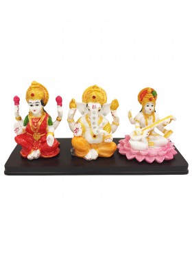 Laxmi, Ganesh and Saraswati